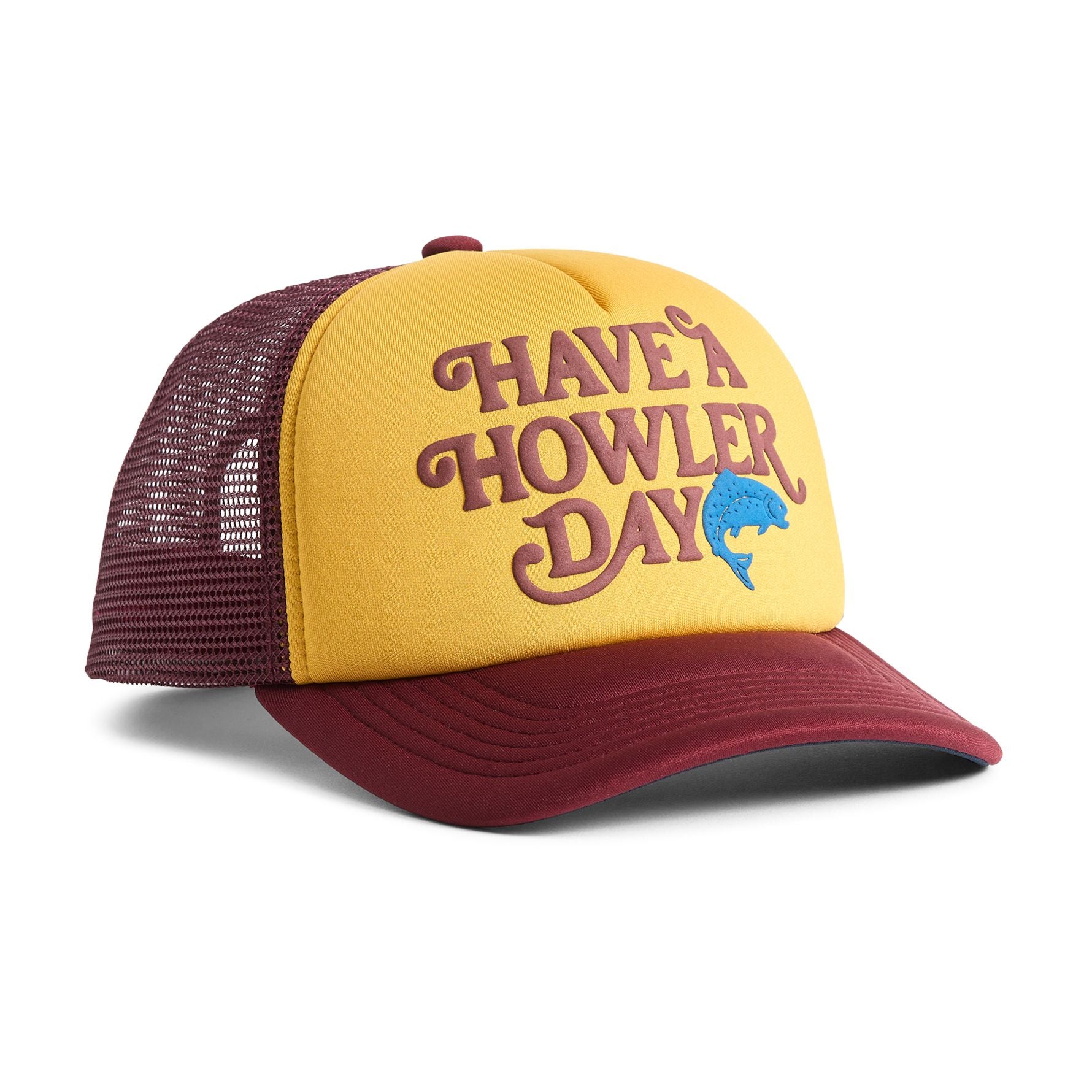 Have a Howler Day Foam Dome Snapback- Gold/Maroon